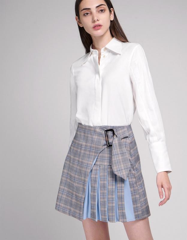 Belted Pleated